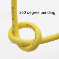 Fil de cuivre en caoutchouc de silicone souple 9AWG ~ 2AWG câble d'alimentation électrique flexible haute température bricolage fils de lumière LED