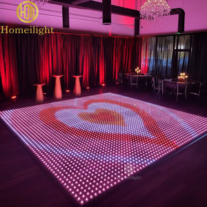 Pista de Baile LED Digital Portátil de Vidrio Templado con Control Remoto y Video LED - Product Image 1