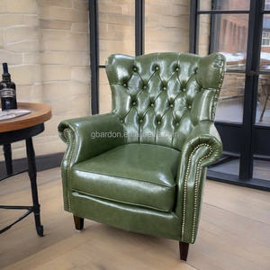 <span class=keywords><strong>Mejor</strong></span> venta Retro de cuero Cigar Lounge Chair Custom Bar Muebles Set para Cigar Lounges - Product Image 4