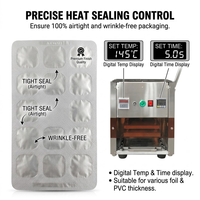 Machine d'emballage sous blister manuelle de petite taille pour usage commercial, avec changement rapide de moule, pour produits de santé et conditionnement de pilules