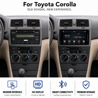 Radio para Auto con Pantalla Táctil de 7 Pulgadas y Sistema Linux para Toyota Corolla, con Unidad Principal Multimedia Inalámbrica Android Auto y CarPlay, DSP, BT