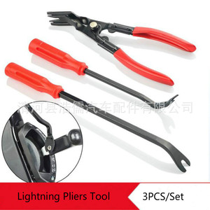 Kit d'outils de démontage de garnitures de voiture Hirokazu, outils d'installation et de réparation de tableau de bord et d'autoradio en plastique 180 200 215mm - Product Image 4