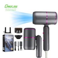 Sèche-cheveux ionique pliable 1800W Séchage rapide Sèche-cheveux professionnel à ions négatifs Sèche-cheveux