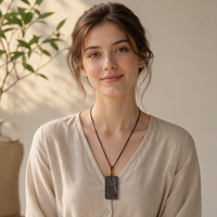 Collier d'encens au borneol fait main, pendentif Déesse Mazu de la mer, amulette naturelle à base de plantes, voyage en toute sécurité, marque privée OEM, porte-bonheur