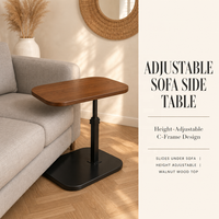 Étagère de rangement réglable en hauteur ; Étagère de rangement portable et minimaliste pour le côté du canapé