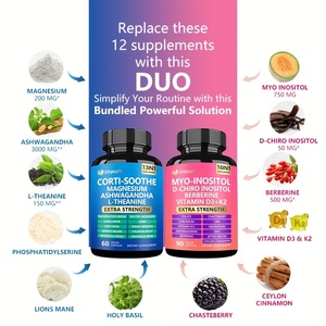 En Stock en EE. UU. Combo Multivitamínico Soothe Smooth Bundle - Suplemento para el Soporte del Cortisol y Mioinositol de Alta Potencia que Promueve la Salud - Product Image 3