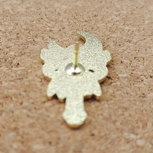 Broches en alliage Cloisonné <span class=keywords><strong>de</strong></span> haute qualité <span class=keywords><strong>de</strong></span> 3 cm, polies, motif Lune - Product Image 3