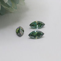 Paston Diamant Synthétique En Gros Vert Couleur 1ct-5ct Emeraude Marquise Ovale Radiant Moissanite Pierre Lâche avec Certificat GRA