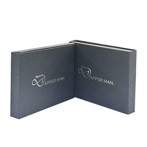 Wholesale Luxury Custom Cardboard Small Sizes Black Glossy Lamination <b>Magnetic</b> Closure Recyclable Rigid Gift <b>Box</b> for Watch - Product Image 5