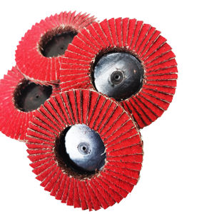 Disco de cambio rápido Welldon de 4 pulgadas, Mini mandril de <span class=keywords><strong>esmeril</strong></span> <span class=keywords><strong>pequeño</strong></span>, rueda de aleta de pulido de cerámica de óxido de aluminio, disco de aleta, rueda de molienda - Product Image 1