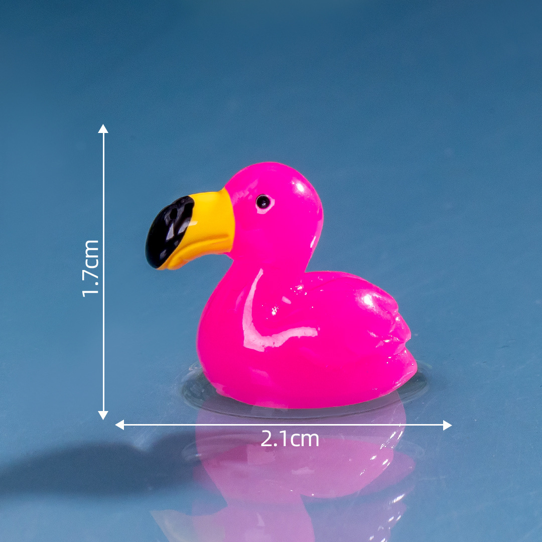 32 Stück Mini Flamingo Figuren Aus Harz, Hot Pink – Für Deko, DIY, Garten, Puppenhaus & Geschenke