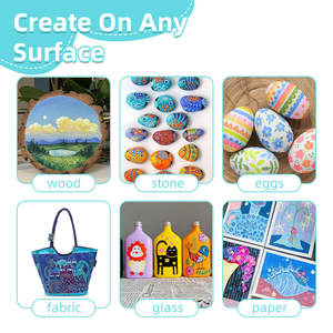 Nouveau marqueur acrylique liquide droit <span class=keywords><strong>de</strong></span> 120 couleurs avec tête souple et <span class=keywords><strong>encre</strong></span> acrylique permanente pour la conception artistique des étudiants et le marquage - Product Image 4