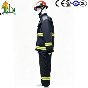 Combinaison de protection incendie LVIN EN469 à prix de gros avec casques, gants, bottes et SCBA, en Nomex II/IIIA à 4 couches - Product Image 3