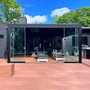 Pérgola Bioclimática Automática <span class=keywords><strong>4x4</strong></span> para Patio Trasero, Toldo para Patio Exterior, Impermeable, Gazebo para Jardín - Product Image 3