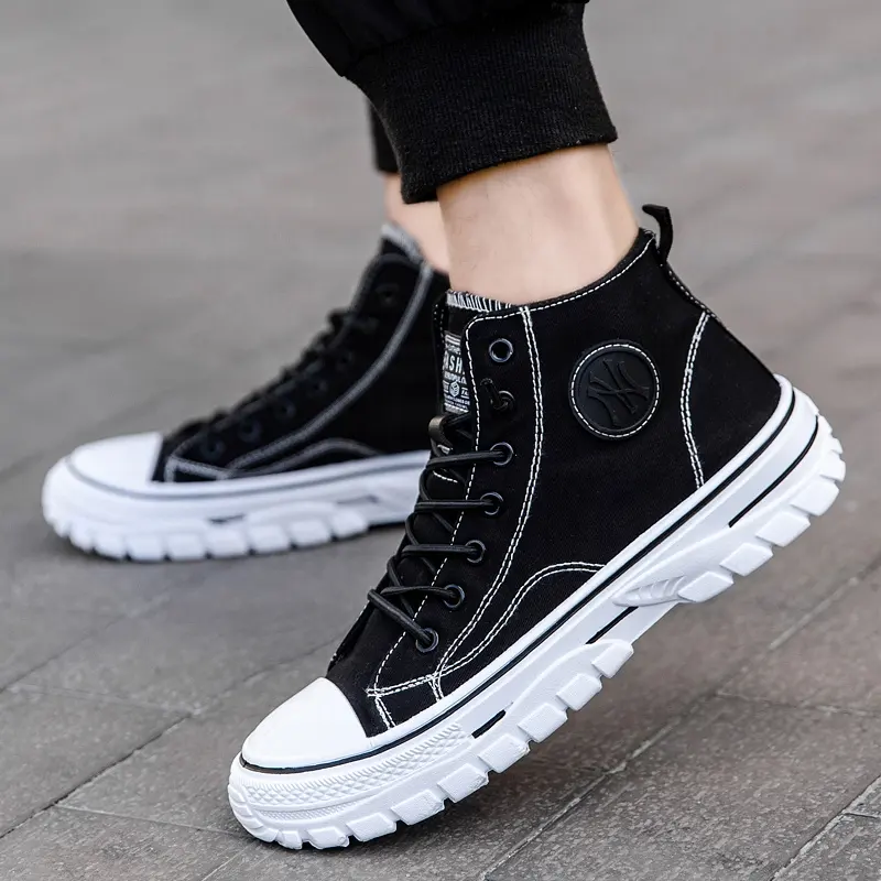 black men casual shoes trendy fashion wholesale high quality comfortable spring and autumn canvas men casual shoes