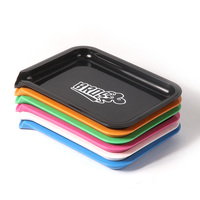 Erliao Plateau à fumer en plastique dégradable personnalisé Accessoires pour fumeurs Plateau à rouler le tabac