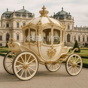 Carruaje de Caballos de Lujo Vintage para Bodas Reales, para Atracciones Turísticas, Capacidad para 4-6 Personas, Neumáticos de Goma Sólida - Product Image 3