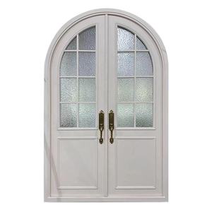 Arche de portes françaises à cadre en acier massif de couleur blanche Double <span class=keywords><strong>porte</strong></span> d'extérieur utilisée blanche à vendre avec Windows - Product Image 2