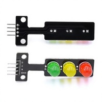 Módulo de Señalización de Tráfico LED de 5V, Luz Roja/Verde, Bloques de Construcción Electrónicos para Aprendizaje, Programación, Placa de Control Individual