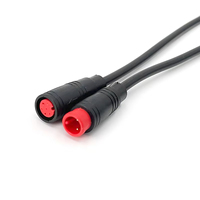 Étanche Julet M5 M6 M7 M8 Ebike 2pin 4 Pin 5-pin Snap in Red Rubber Core Mini Connector Plug Cable pour vélo électrique