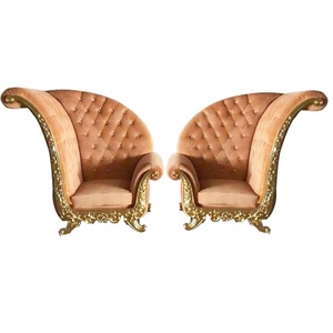 Fauteuils Trône Style Roi Noirs en Gros, Blancs et Argentés pour Enfants, Sièges Photo Rose à Louer ou à Vendre - Product Image 1