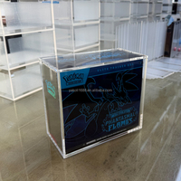 Présentoir PTCG en Acrylique Anti-UV et Anti-Rouille pour Boîtes ETB et UPC, avec Couvercle Magnétique Pré-assemblé 5mm