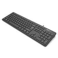 Nouveau clavier à projection étanche filaire USB pleine taille personnalisé OEM, avec concentrateur, 104 touches, en matière ABS