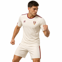 2027 Spieleredition Fußballtrikot Fanversion T-Shirt Gestreift für Fußballereignisse Kurzarm Argentinien Team Fan-Trikot