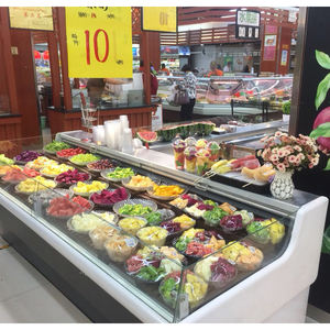 Refrigerador de Exhibición Abierta para Carne Fresca, Enchufable, para Supermercados, Exhibidor de Carnes Frías - Product Image 2