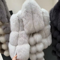 Pas cher prix vente en gros personnalisé col bénitier femmes gilet personnalisé hiver véritable fourrure de renard gilets