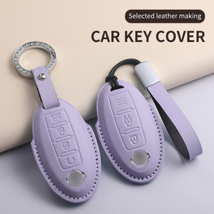 ปลอกกุญแจรถยนต์หนัง PU พรีเมียมสำหรับ Nissan Sylphy/Altima/<span class=keywords><strong>X</strong></span>-<span class=keywords><strong>Trail</strong></span>/Qashqai/Sunny ใช้ได้กับรถยนต์นำเข้า มีสินค้าในสต็อก ขายส่ง - Product Image 5