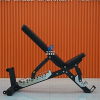 Banc de musculation multifonctionnel réglable avec positions inclinée, plate et déclinée pour l'entraînement avec poids et les sit-ups YG-A025