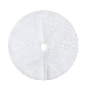 Fluffy Faux Fur <span class=keywords><strong>Tree</strong></span> Váy Tuyết Trắng Sang Trọng Nhung Cây Giáng Sinh Mat Cho Cây Giáng Sinh Kỳ Nghỉ Đảng Trang Trí Nye Quà Tặng - Product Image 5