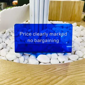 Clear Price Declined Counter Offer Sign Acrylic Decca Display Shop Two-dimensional Code Sign Plate Customization