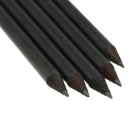 Crayons de golf courts en bois noir avec logo personnalisé, mini-crayons de poche, ensemble de crayons promotionnels pour mariage, enquête, hôtel, articles de toilette