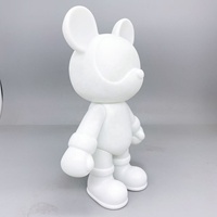 Tiktok Offre Spéciale Violent Fluide Ours 21cm Blanc Peinture Art Fluide Ours DIY Poupée Modèle Jouet pour Enfants et Adultes