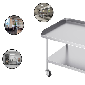 Mesa de Limpieza de Mariscos de Acero Inoxidable 201 304, Fácil de Montar, con Panel de Tres Lados - Product Image 2