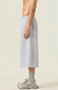 Jorts en toile écologique unie pour homme, style streetwear, longueur genou, avec cordon de serrage, décontractés, taille mi-haute, haute qualité, respirants - Product Image 2