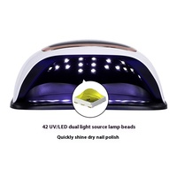 Lampe à ongles 168W à séchage rapide pour vernis gel, avec 42 perles LED, lampe UV, logo personnalisé, équipement d'amélioration des ongles