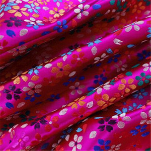 <span class=keywords><strong>Tissu</strong></span> en Satin de <span class=keywords><strong>brocart</strong></span> imprimé fleurs, haute qualité, <span class=keywords><strong>tissu</strong></span> Jacquard à motifs floraux, décoration de vêtements pour femmes - Product Image 2