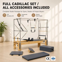 Tour complète de Pilates en chêne avec boîte et planche de saut, équipement d'entraînement pour exercices de yoga et de Pilates en studio