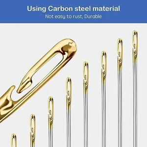 12PCS Side Holes Blind <strong>Needles</strong> Sewing Stainless Steel Elderly <strong>Needle</strong> for Sewing Household DIY <strong>Beading</strong> Threading <strong>Needles</strong> - Product Image 2