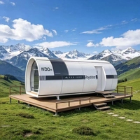 Maison Capsule Royalstar N30 avec Cuisine et Salle de Bain, Conteneur Habitable en Acier Léger Étanche pour Usage en Hôtellerie Panoramique
