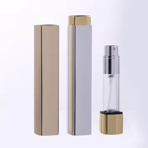 ขวดน้ำหอมพกพา 5 มล. แบบสี่เหลี่ยม ฉีดพ่นได้ ฝาเปิดแบบป๊อปอัพ สำหรับเดินทาง - Product Image 1