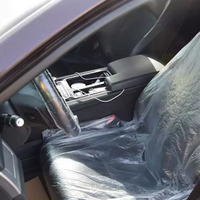 Pelindung Kursi Mobil Depan Plastik Sekali Pakai Anti Debu untuk Bengkel Mobil 4S, Bengkel Perbaikan Mobil, Perawatan, dan Cuci Mobil