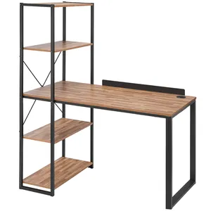 Промышленный деревянный стол для учебы, компьютерный стол, стол для дома и офиса с полками, стол «сделай сам»