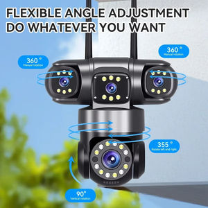 Caméra WiFi extérieure double vidéo pour bébé, caméra numérique rotative murale pour camion, 1080p, vis - Product Image 4