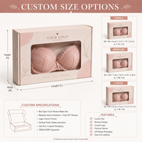 Boîtes d'emballage personnalisées pour vêtements, sous-vêtements, soutiens-gorge, vêtements de nuit, boîtes express, boîtes en carton ondulé avec fenêtres transparentes