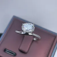 Bague Minimaliste en Argent Sterling 925 Plaqué Or 18K avec Moissanite MuShan, Bijoux de Luxe Brevetés MST pour Amie