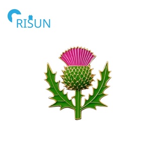 Fabricant d'usine 3D Vintage Ecosse Chardon Pin Badge Personnalisé Maçonnique Franc-Maçon Franc-Maçon Franc-Maçon Épinglette Chardon Écossais - Product Image 6